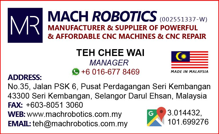 Mach Robotics Contact Business Card